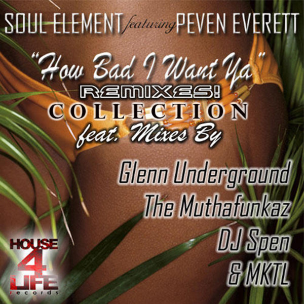 Soul Element feat. Peven Everett - How Bad I Want Ya Remixes (Incl. DJ Spen, Glenn Underground, Muthafunkaz Mixes)