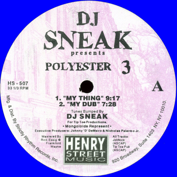 DJ Sneak - DJ Sneak Presents Polyester 3 HS-507-R