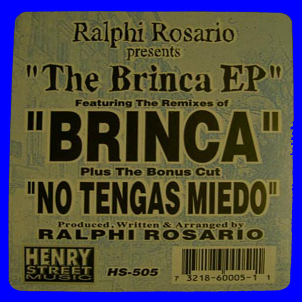 Ralphi Rosario - The Brinca EP (Remastered) HS-505-R