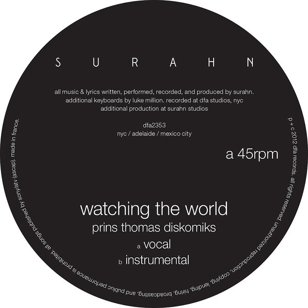 Surahn - Watching The World (Prins Thomas Diskomiks)