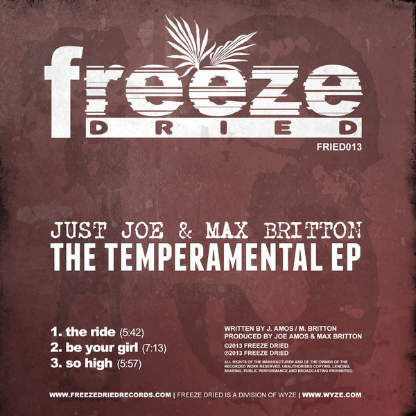Just Joe, Max Britton - The Temperamental EP