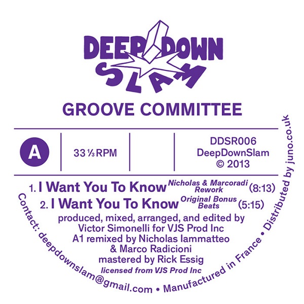 Groove Committee - I Want You To Know The Underground Remixes Part 2