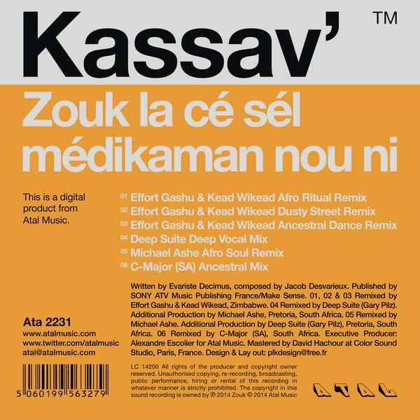 Kassav' - Zouk La Ce Sel Medikaman Nou Ni