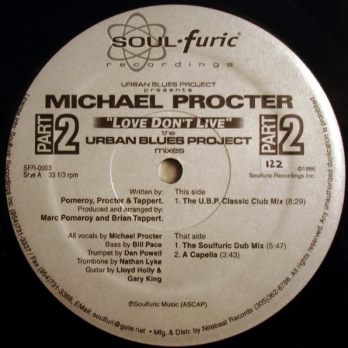 00-UBP Ft Michael Procter-Love Don't Live - Part 2 (UBP Mixes)-2014-