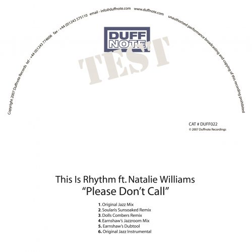 00-This Is Rhythm feat. Natalie Williams-Please Don't Call-2014-