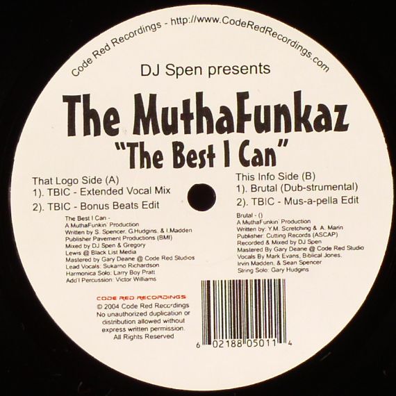 DJ Spen Presents The Muthafunkaz - The Best I Can - Brutal