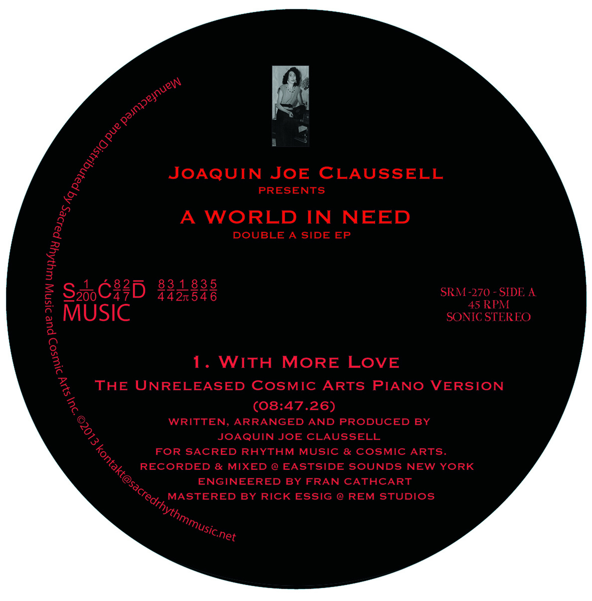 Joaquin Joe Claussell - A World In Need - Double A Side EP