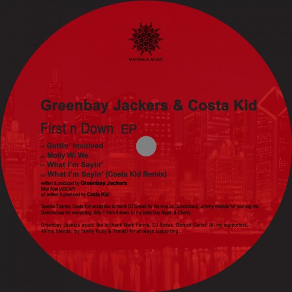 00 Greenbay Jackers, Costa Kid - First N Down EP Cover