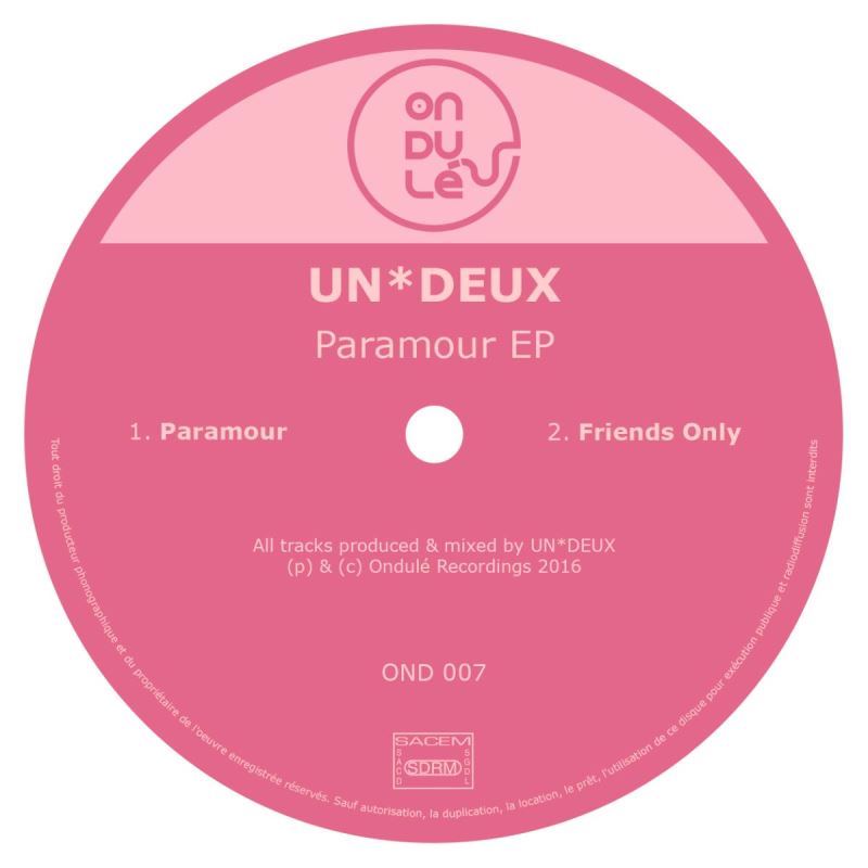 00 UN-DEUX - Paramour EP Cover