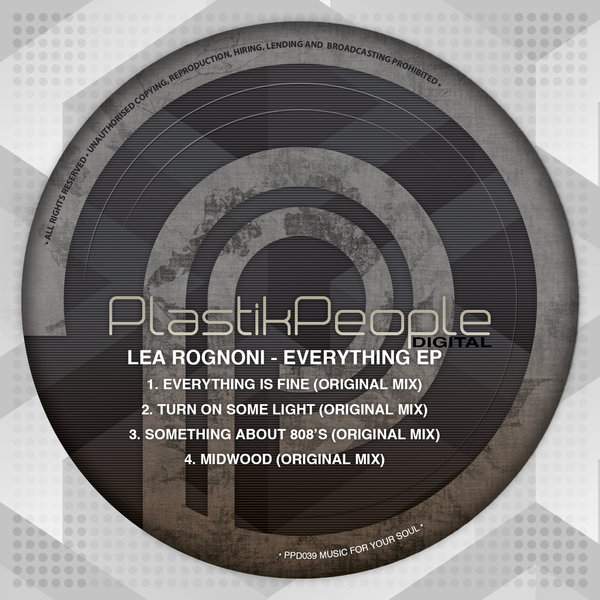 Lea Rognoni - Everything EP / PPD39