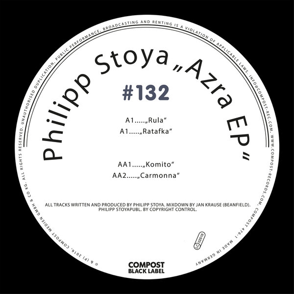 Philipp Stoya - Compost Black Label #132 - Azra EP / CPT4763