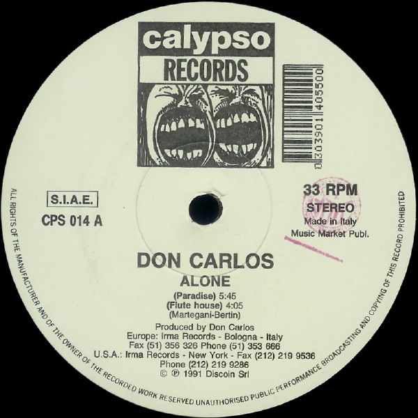 Don Carlos - Alone / CPS 014