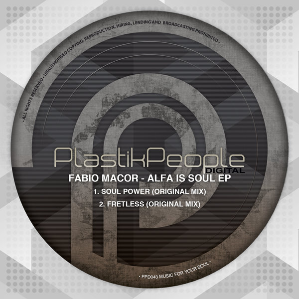 Fabio Macor - Alfa Is Soul EP / PPD43
