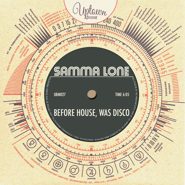 Samma Lone - Before House, Was Disco / UBM027