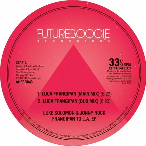 Luke Solomon & Jonny Rock - Frangipan To L.A. EP / FBR043D
