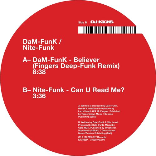 DaM-FunK & Nite-Funk - Believer / Can U Read Me? / K7332EP1D