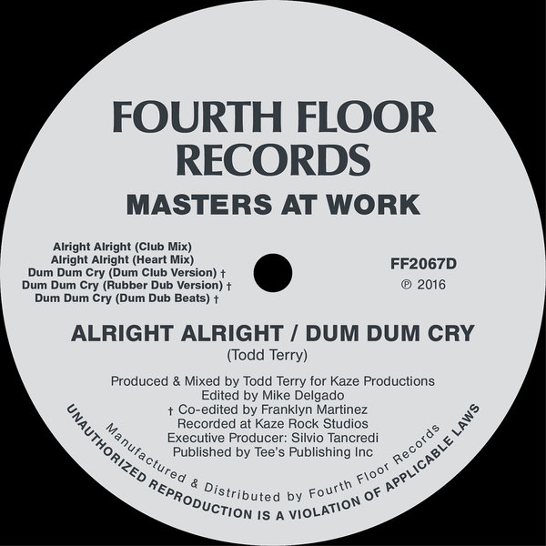 Masters At Work - Alright Alright / Dum Dum Cry / FF2067D