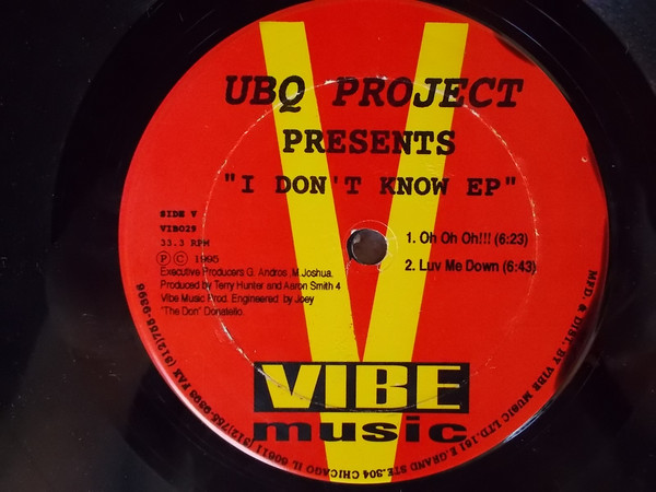 UBQ Project - I Don't Know EP / VIB029
