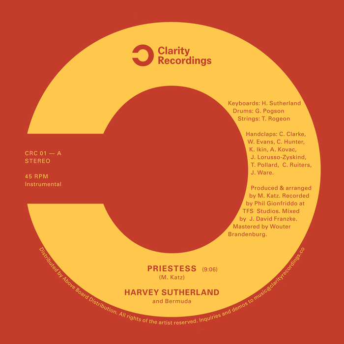 Harvey Sutherland - Priestess/Bravado / Clarity Recordings