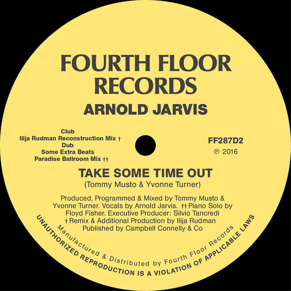 Arnold Jarvis - Take Some Time Out / 4th Floor