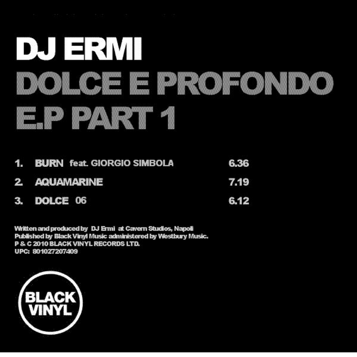DJ Ermi - Dolce E Profondo EP (Part 1) / Black Vinyl
