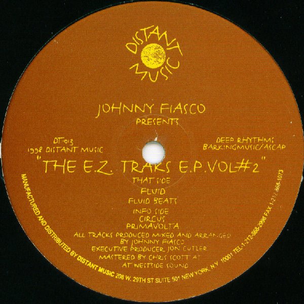 Johnny Fiasco - E.Z. Tracks E.P / Distant Music