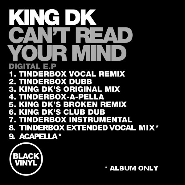 King DK - Can't Read Your Mind / Black Vinyl