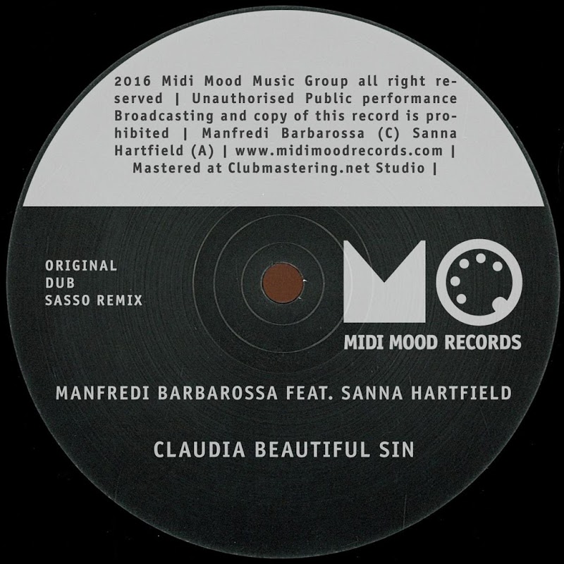 Manfredi Barbarossa - Claudia Beautiful Sin Feat. Sanna Hartfield / Midi Mood Records Ltd