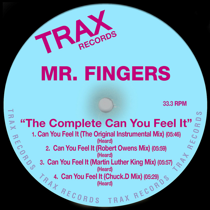 Mr. Fingers - The Complete 'Can You Feel It' / Trax US