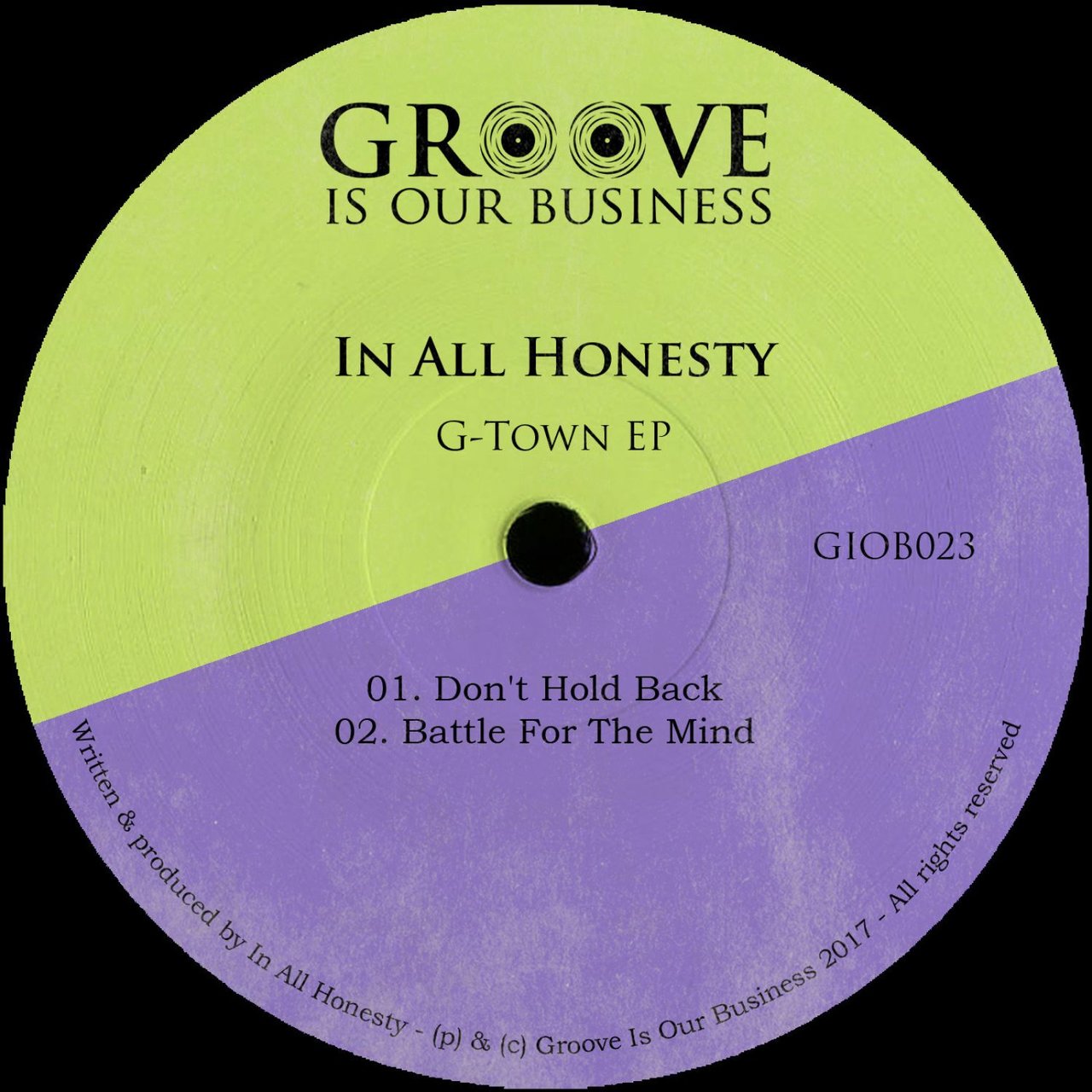 In All Honesty - G-Town / Groove Is Our Business