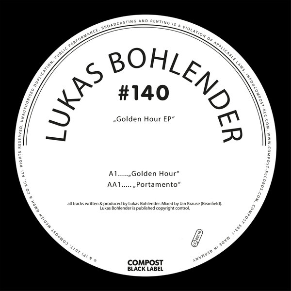 Lukas Bohlender - Golden Hour EP-Compost Black Label # 140 / Compost