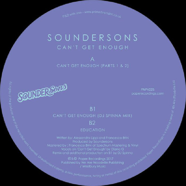 Soundersons - Can't Get Enough / Paper Recordings