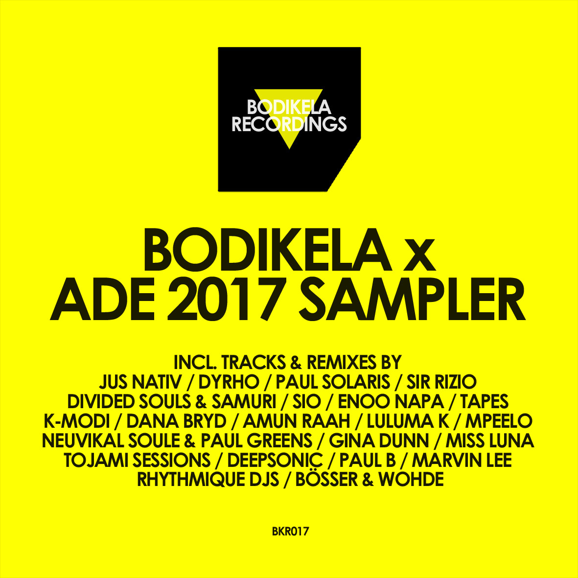 VA - Bodikela x ADE 2017 Sampler / Bodikela Recordings