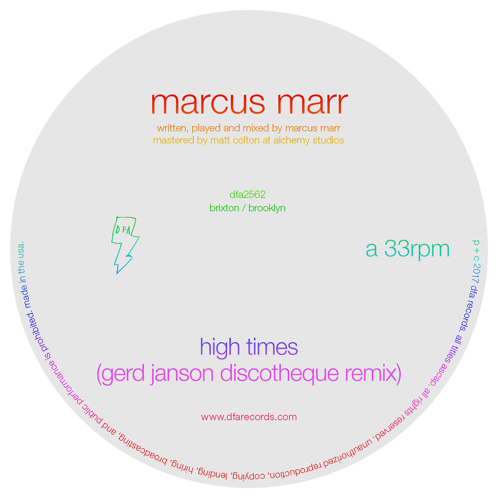 Marcus Marr - High Times (Gerd Janson Discotheque Remix) / DFA