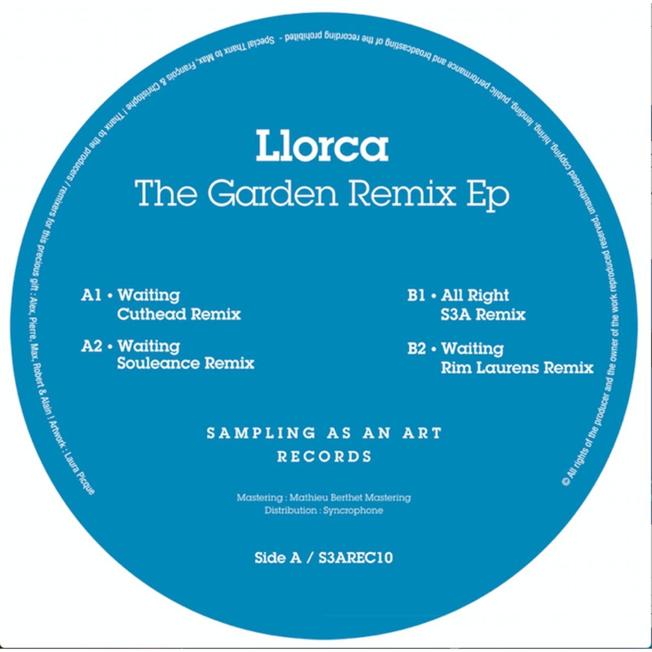 Llorca - The Garden Remix EP / Sampling As An Art Records