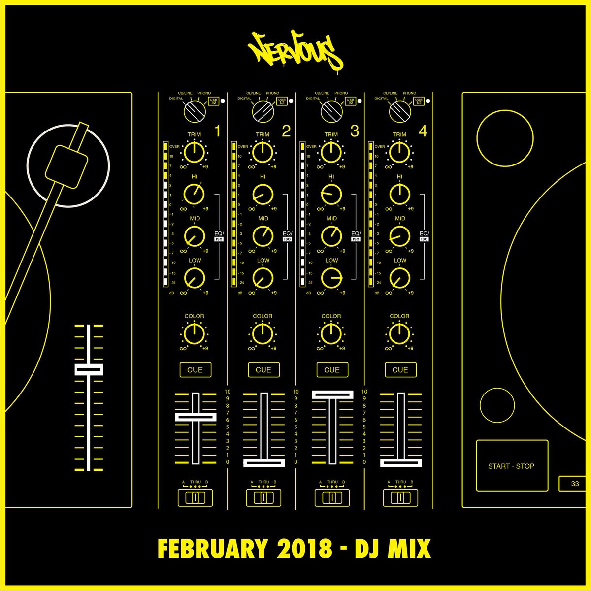 VA - Nervous February 2018 - DJ Mix / Nervous