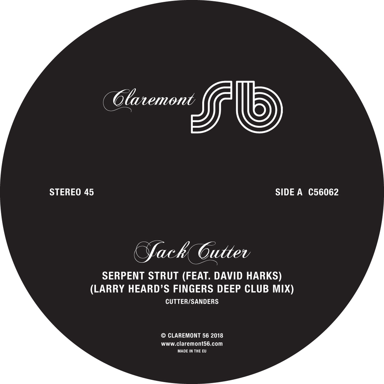 Jack Cutter - Serpent Strut (Larry Heard Remixes) EP / Claremont 56