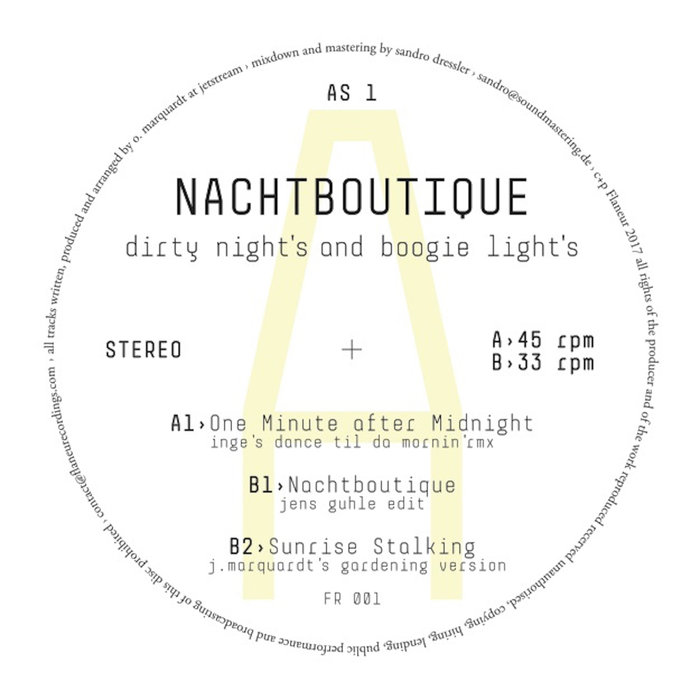 Nachtboutique - Dirty Night's and Boogie Light's Album Sampler 1 / Flaneur Records