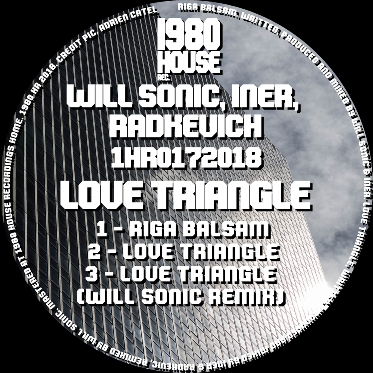 Will Sonic, Iner, Radkevich - Love Triangle / 1980 House Recordings