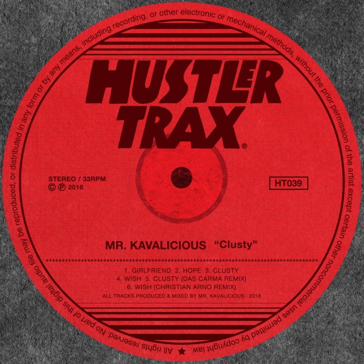 Mr. Kavalicious - Clusty / Hustler Trax