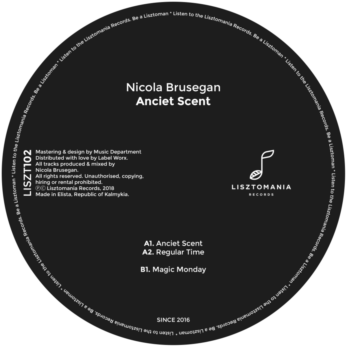 Nicola Brusegan - Anciet Scent / Lisztomania Records