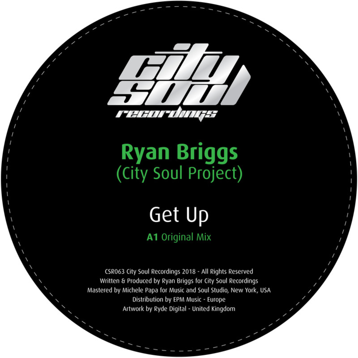 Ryan Briggs (City Soul Project) - Get Up / City Soul Recordings