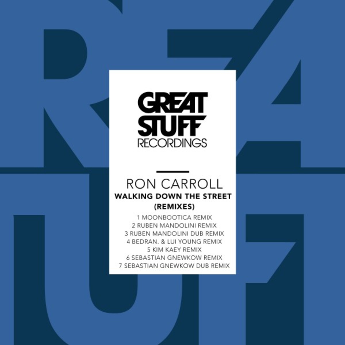 Ron Carroll - Walking Down the Street (Remixes) / Great Stuff Recordings