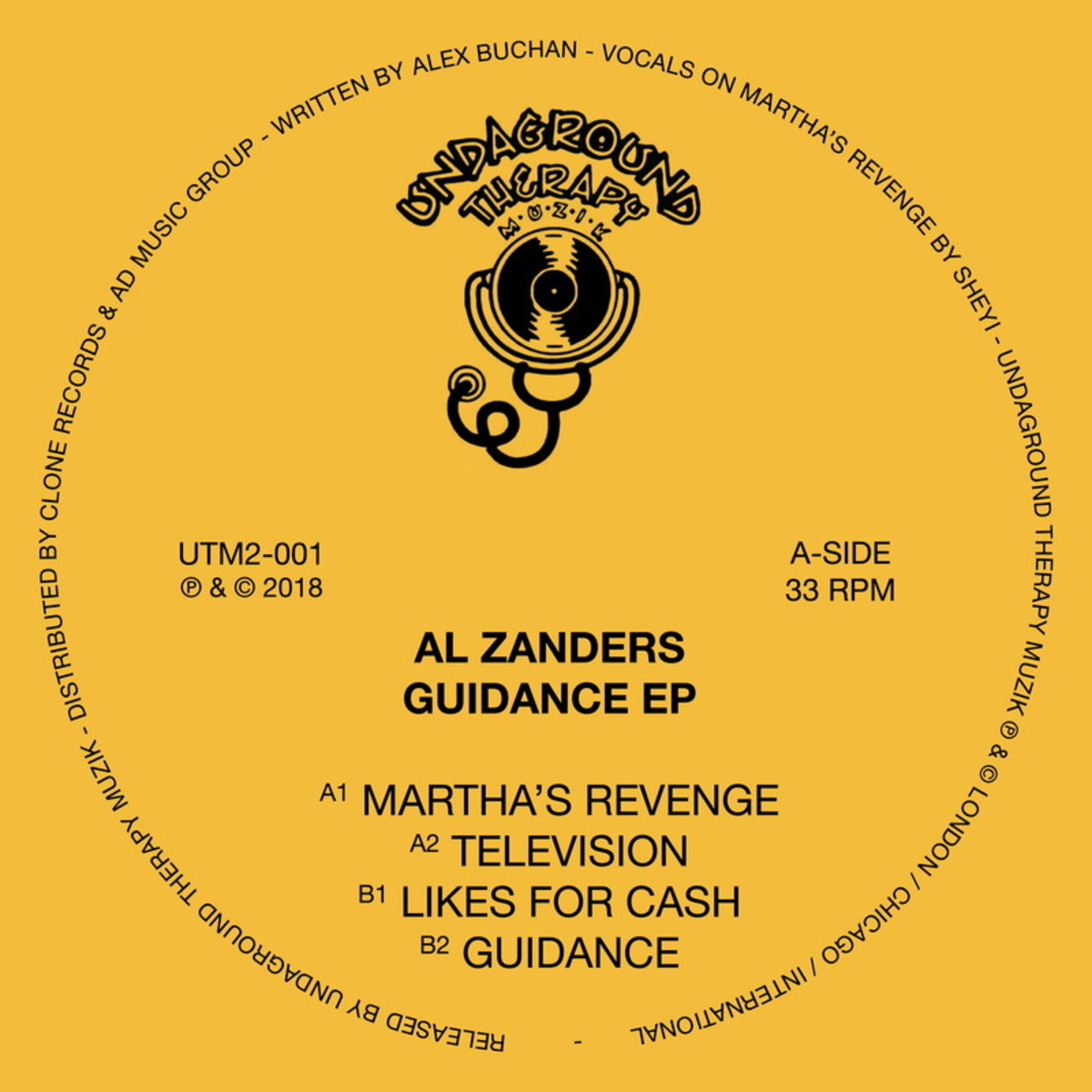 Al Zanders - Guidance EP / Undaground Therapy Muzik