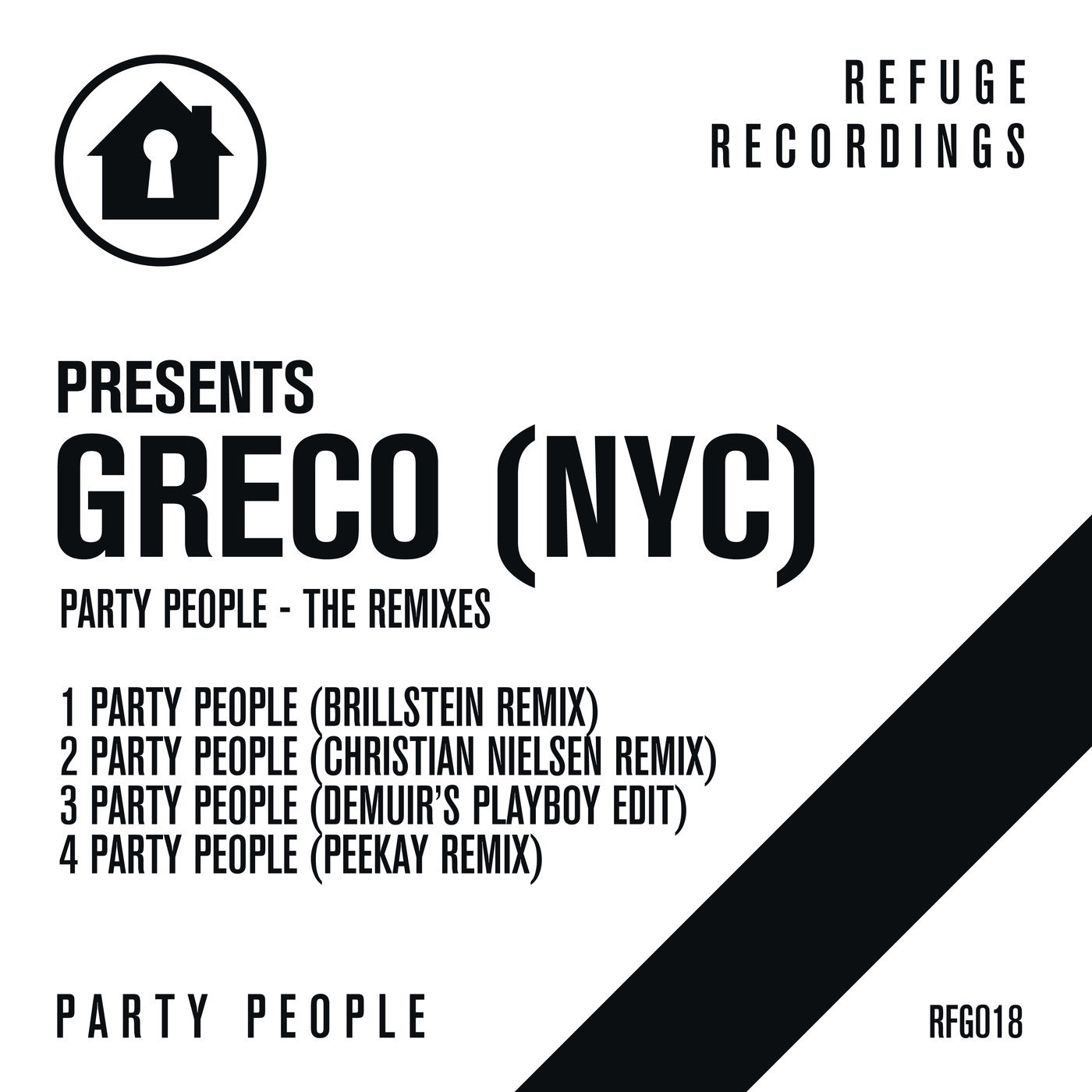 Greco (NYC) - Party People (The Remixes) / Refuge Recordings