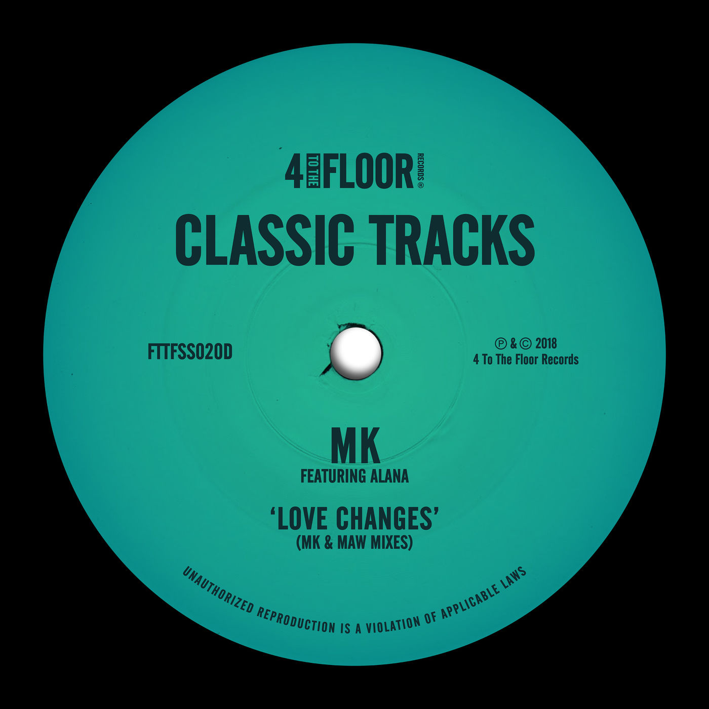 MK - Love Changes (feat. Alana) [MK & MAW Mixes] / 4 To The Floor Records