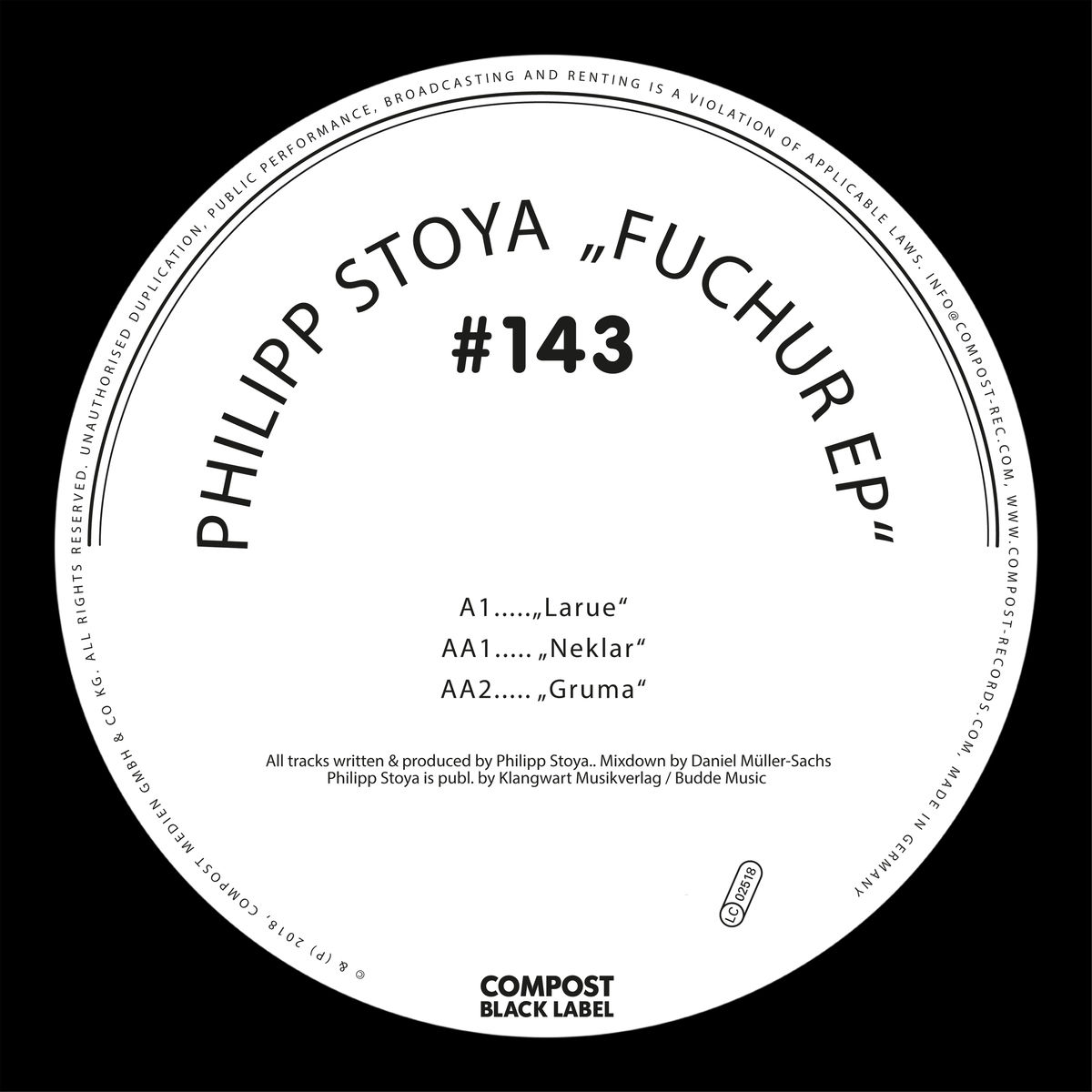Philipp Stoya - Fuchur EP - Compost Black Label #143 / Compost Records