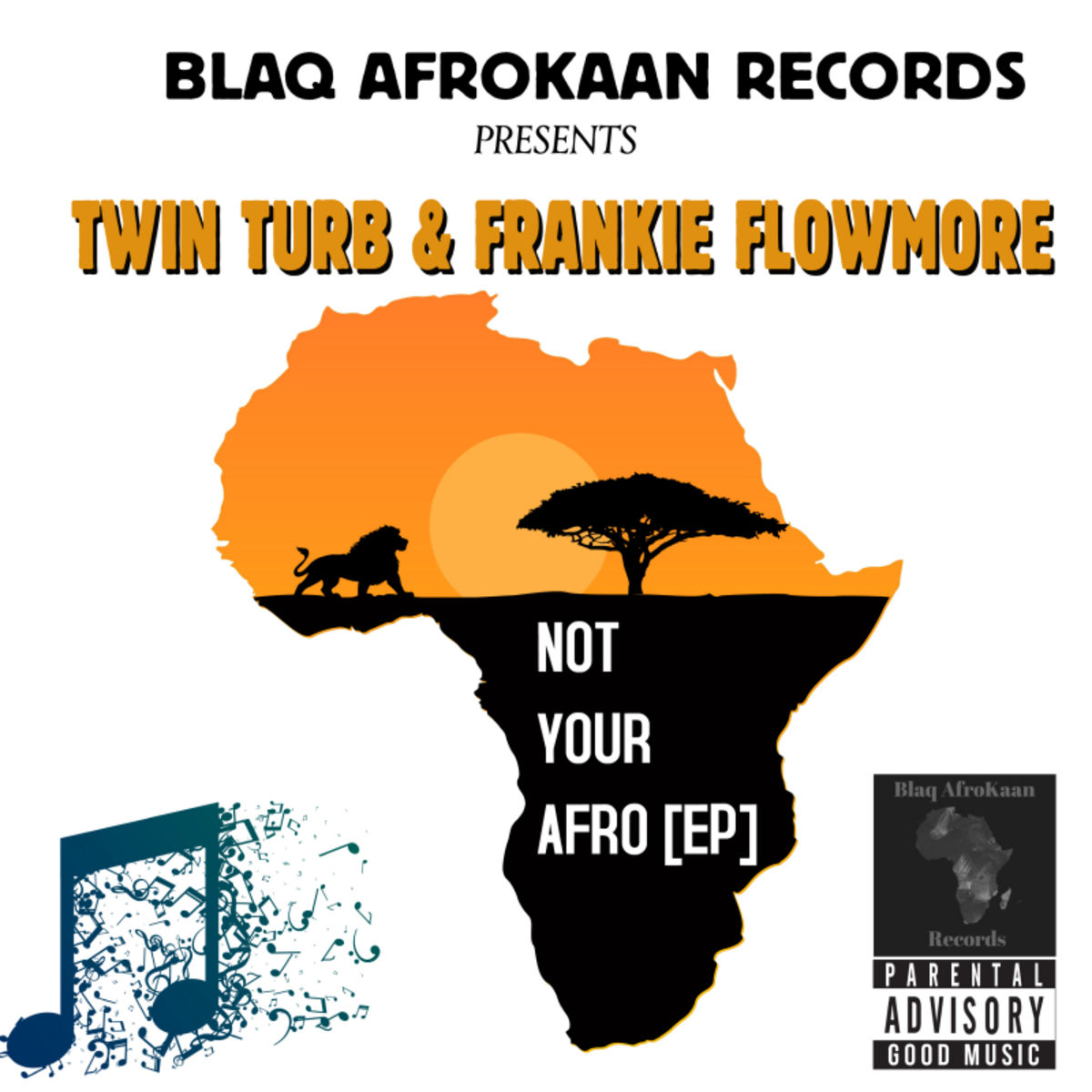 Twin - Turb & Frankie Flowmore - Not Your Afro (EP) / BlaqAfroKaan Records