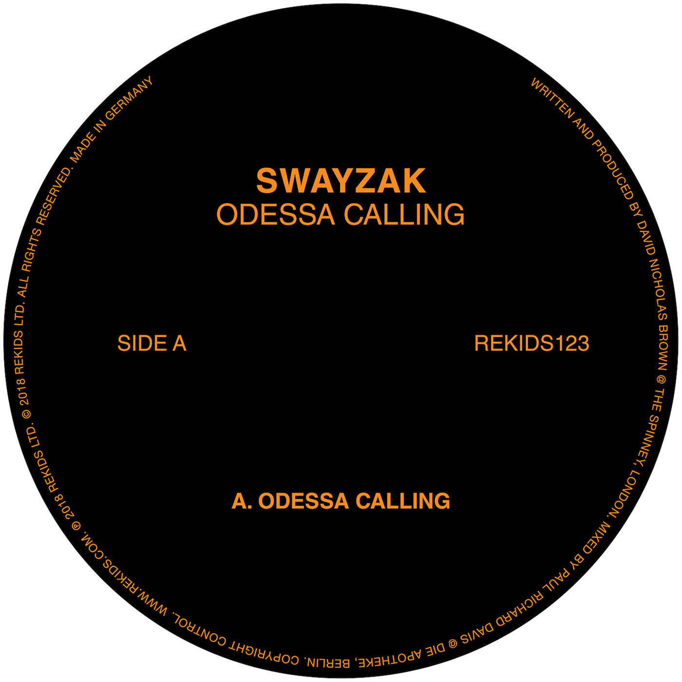 Swayzak - Odessa Calling / Rekids Ltd