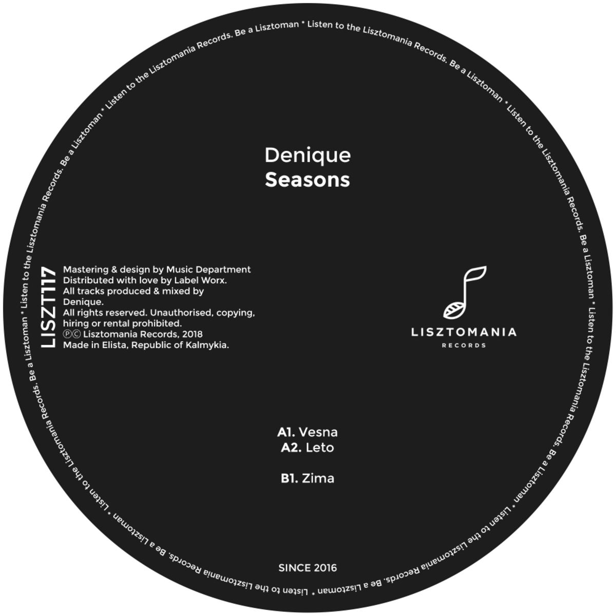 Denique - Seasons / Lisztomania Records